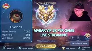 PUSH HERO CYCLOPS LIVE PART 90 Mobile Legends #shorts #mobilelegends #mlbb #trending1
