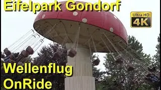 Eifelpark Gondorf - Wellenflug - 4K OnRide POV - Kettenkarussell - Wellenflieger - Fliegenpilz