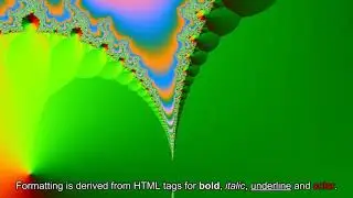 Example result of ffmpeg's 'subtitles' (with SubRip)