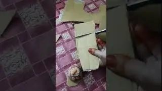 #DIY camel#clay#carboard craft#oil paint
