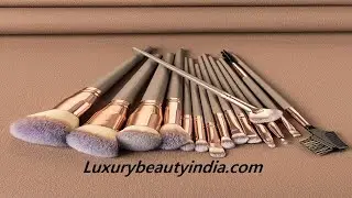 ROSLET Pro Makeup Brushes - 15 Piece Professional Set | Premium Quality Beauty Tools