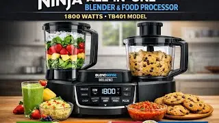 Ninja All-in-One Blender & Food Processor 1800W | Smoothies, Dough & More | TB401 Review #kitchen