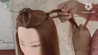 &ldquo;Open Hair Front Variation ✨ Knot Braid Hairstyle | Latest Reception, Mehndi & Haldi Look 2025&rdquo;