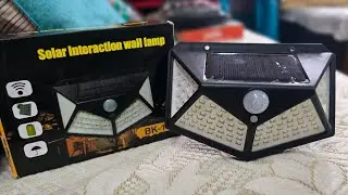 Solar Interaction Wall Lamp Unboing Full Details | Solar Interaction Wall Lamp BK 100 | LED Solar