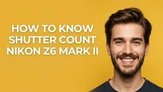 How to Know Shutter Count Nikon Z6 Mark Ii - GUIDE!