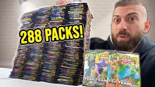 Opening 288 Packs of Pokemon Cards in 1 Sitting! 😲