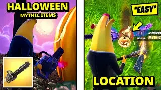 How to EASILY Get ALL HALLOWEEN MYTHIC Items Chainsaw, Pumpkin Launcher & Witch Broom in Fortnite!!