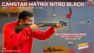 Camstar Matrix Nitro Black .177 Air Rifle &ndash; Unboxing, Review & Shooting Demo | Airsoft Gun India