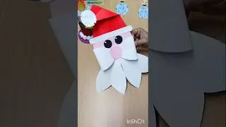 DIY Santa Face 🧑🏻&zwj;🎄 craft / For kids . #trending #diy #christmas #artworkcorner