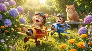 Mama Cat Trims Fur on the Farm and Makes Tiger Hat For Kittens At Home🐾🎩🐯