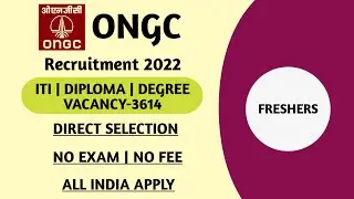 ONGC RECRUITMENT 2022 | ONGC APPRENTICE RECRUITMENT 2022 | ONGC APPRENTICESHIP 2022