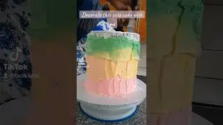 How to make an ombre rainbow cake