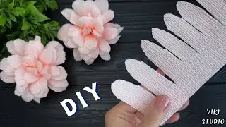 Украшения из гофрированной бумаги Как сделать цветы из гофрированной бумаги