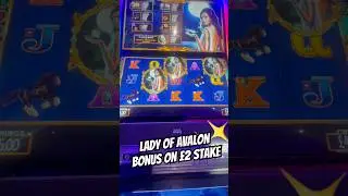Lady of Avalon Slot - Bonus on &pound;2 Stake - Jackpot or Flop? #Slots #Arcade #Casino #Weymouth