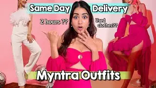 Trying 2 Hour Delivery Outfits from Myntra 😱 | Is it a Scam?