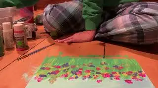 Finger painting to splatter painting-Night 3