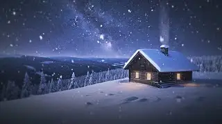 Glowing Cabin in the Taiga &mdash; Sleep Music & Starry Night Calm