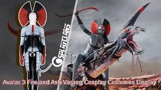 Avatar 3 Fire and Ash Varang Cosplay Costumes Display
