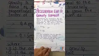 Project on Acceleration due to gravity