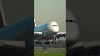 A380 Butter Landing #aviation #foryou #viral #butterlanding #swiss001landing #airplane #landing