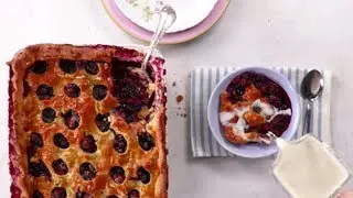 Triple Berry Sonker with Dip | Southern Living