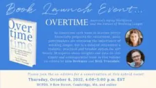 Book Launch: &ldquo;Overtime: America&rsquo;s Aging Workforce and the Future of Working Longer&rdquo; - Oct. 6, 2022