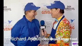 Richard Ayoub at Project Angel Food with BJ Korros  Shout Out For A Cause celebrating Giving Tuesday
