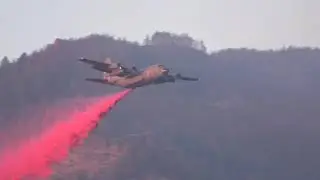 Firefighting aircrafts - [4K] Breathtaking visual of Firebombers fight against wildfire  Part 1