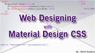 Tutorial : Create Materialize CSS Menu(Direct Link) for Webpage
