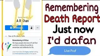 How To memorialized Death Report Of Any Facebook Account 2020 |New Reporting Trick Technical Nisar