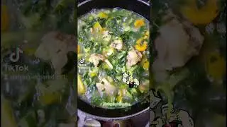 Callaloo with Pigtail  (my way)  #callaloo #yummy #homemade