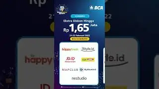 Sebar Diskon Meriah 65 tahun BCA #UltahBCA #BCAUltah #BCA65 #BCA65tahun #65tahunBCA #Ultahbca65