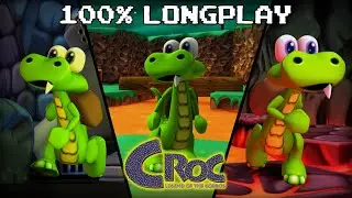 4K Croc Legend of the Gobbos Longplay - 100% Longplay #croclegendofthegobbos #gaming #longplay