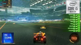 Rocket League gameplay i5 10400 + UHD 630 1080P