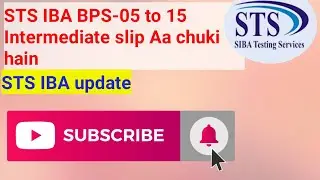 STS IBA has uploaded slips of intermediate catagory BPS 05-15