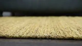 Hand Knotted Jute 5'x8' Eco-friendly Area Rug Solid Gold J00052