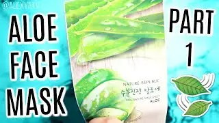 Обзор тканевой маски Nature Republic, часть 1 | Увлажняющая маска для лица с алоэ вера: до и после