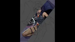 DC Raven fanart speedpaint
