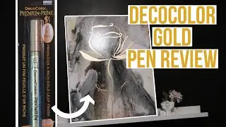 DECOCOLOR GOLD LEAF PEN REVIEW | GOLD LEAF PAINT MARKER