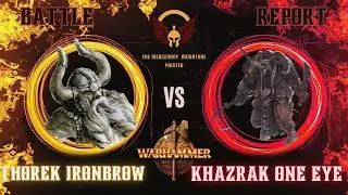Thorek Ironbrow vs Khazrak One Eye 3000pts Dwarfs vs Beastmen Battle Report  Warhammer Fantasy