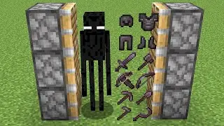 enderman + all netherite armor = ???