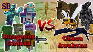 Dungeons Mobs Undead vs Chaos Awakens | Minecraft Mobs Battle