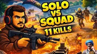 [Android,IOS] Solo Vs Squad | 11 Solo OP Kills | Rush Gameplay | Scarfall 2.0 | India Ka Game | PUBG