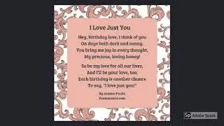 ASMR Deep Voice I love Just You - Birthday Poem