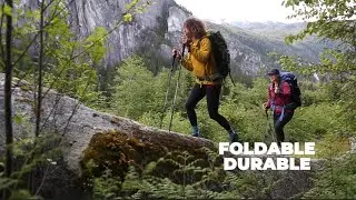 G3's PIVOT Trek Foldable Trekking Poles - Secures with Magnets & Easily Packable