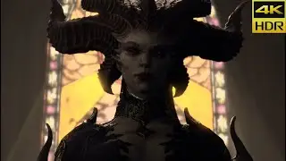 LILITH appears in church scene | Diablo 4 | 4K (HDR 60fps)
