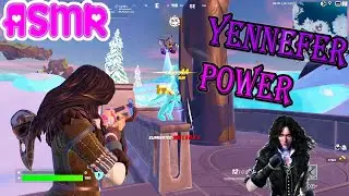 ASMR Gaming 🍀 Fortnite Yennefer Power Solo Relaxing Hard Candy + Controller Sounds 🎧