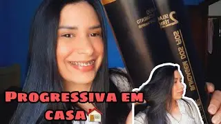 RESENHA:PROGRESSIVA   BLINDAGEM DOS FIOS/ PASSO A PASSO EM CASA✅ #cabelo #progressiva #passoapasso