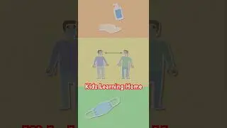 Wash Hands 🧼 Wear Mask 😷 | Kids Safety | Kidz Learning Home