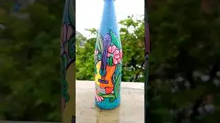 🎀🌹diy bottle painting #vaishnavikumud #diy #art #craft #bottleart #bottlepainting